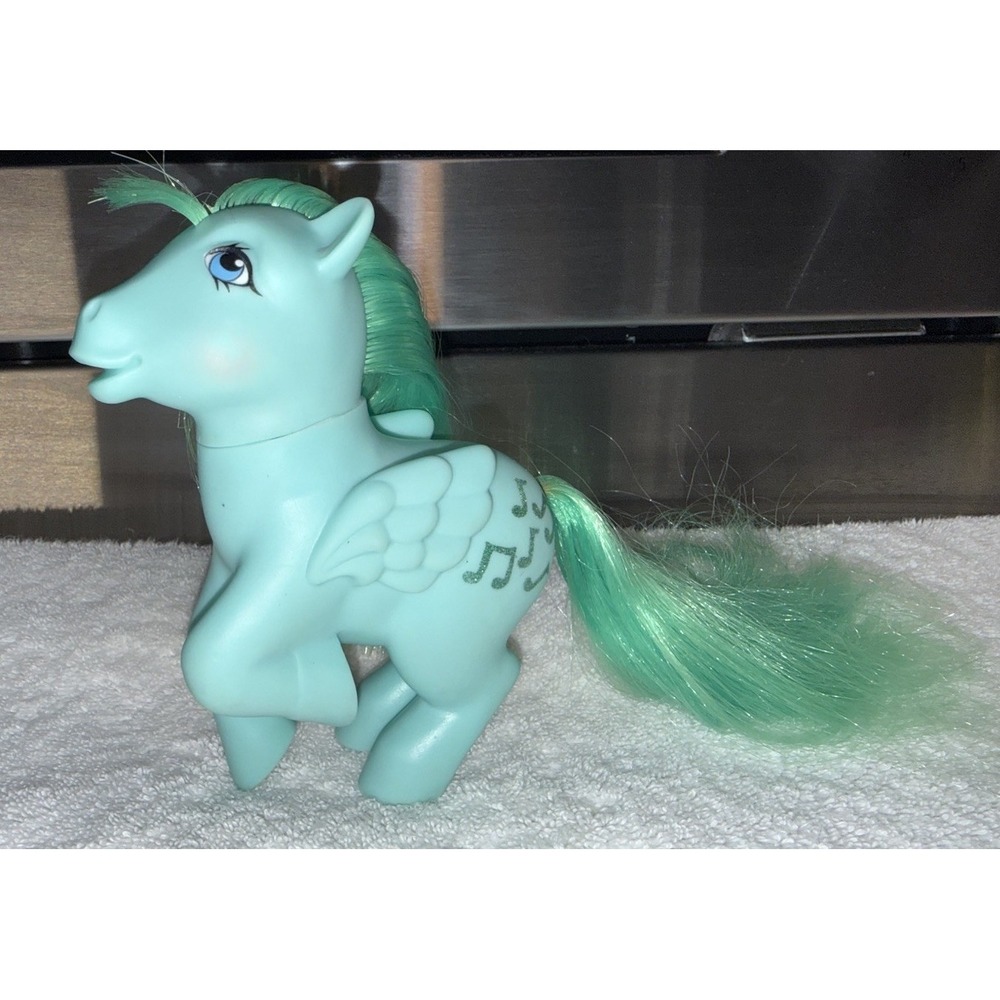 My Little Pony MLP Vintage 1983 Medley G1 Pegasus Music Note Green‎